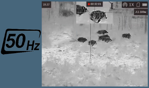50 Гц - скорость, которая держит темп охоты