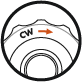 Регулировки по часовой стрелке (CW)