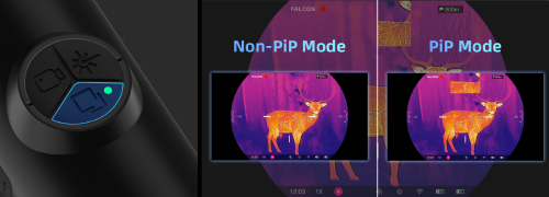 Режим PiP и цифровое увеличение для точного выстрела Режим PiP и цифровое увеличение для точного выстрела